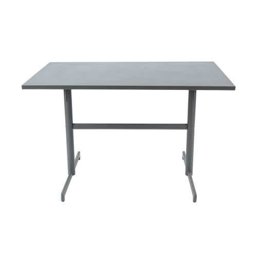 Tavolo pieghevole rettangolare in metallo da 117 * 70 cm